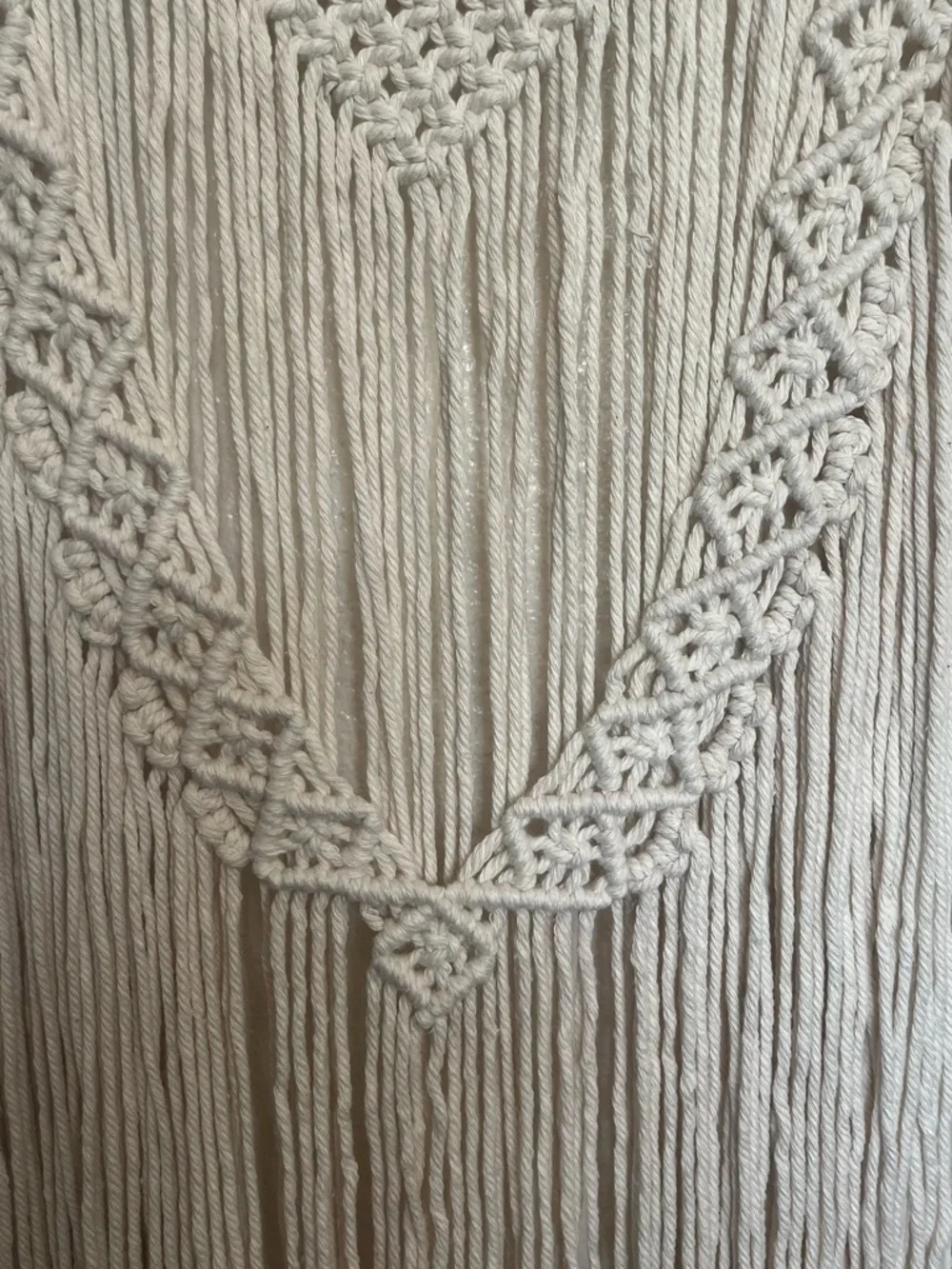 Handmade Cream Macramé Wall Hanging